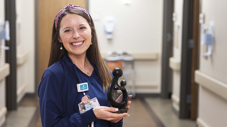 Nurse Makes an Impression Through Compassion, Bedside Card