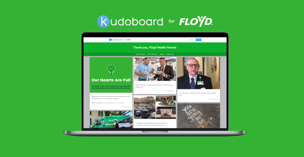 Say Thank You to Our Heroes on Kudoboard