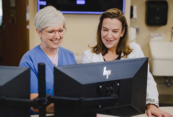 Amelia Baker and Dr. Diana Vallecilla 